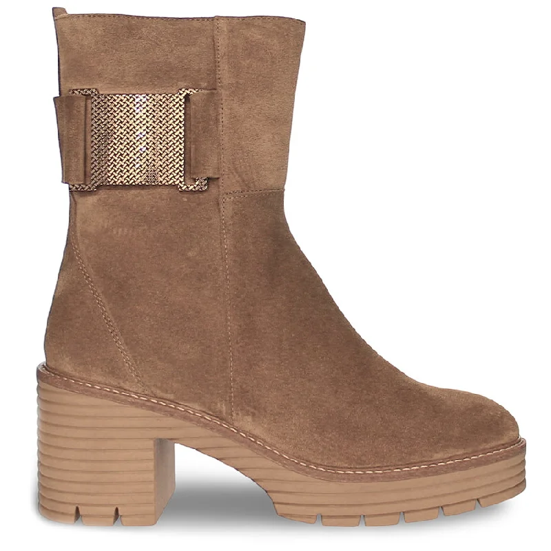 Cozy ankle boots for winter with faux lining-Montez Boots