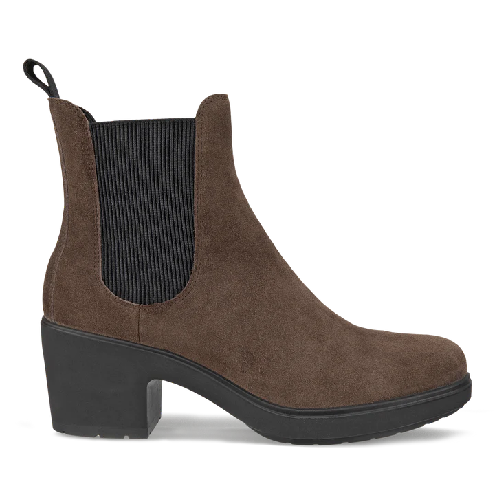 Comfortable boots with faux shearling lining-ECCO Metropole Zurich Chelsea Boot (Women's) - Coffee