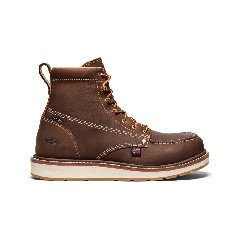 Boots with heel and buckle-Men's Liberty 6" Waterproof Boot (Carbon Toe)  |  Chestnut/Gum