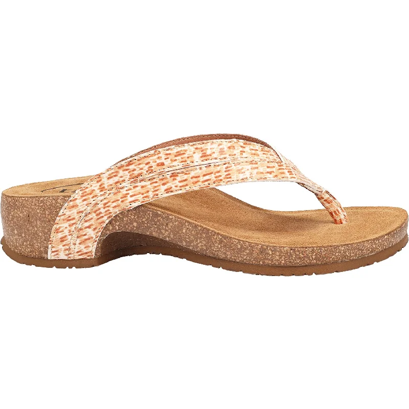 sandals for easy slip on and off convenience -Women's Taos Link Terracotta Multi Leather