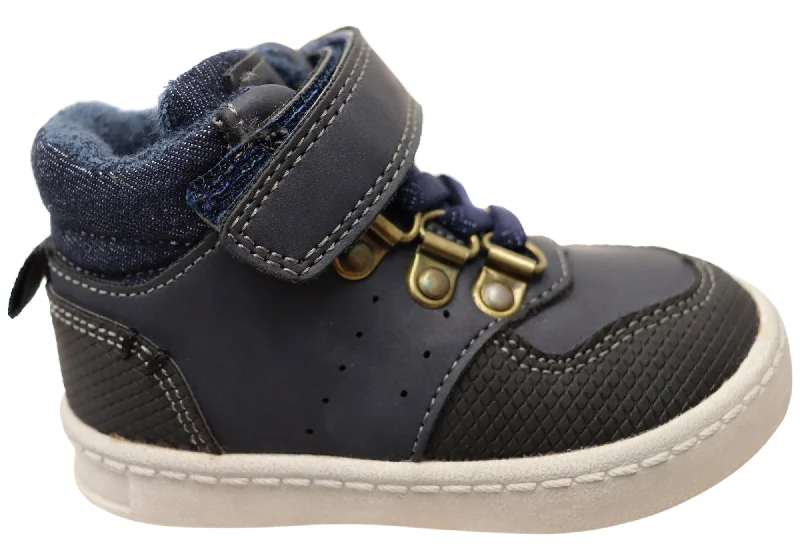 Ankle boots for cold weather-Grosby Henson Kids Boys Comfortable Boots