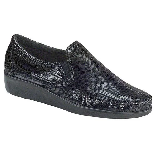 SAS Dream Loafer Black Snake (Women's)