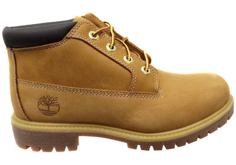 Comfortable snow boots for urban wear-Timberland Mens Comfortable Lace Up Icon Waterproof Chukka Boots