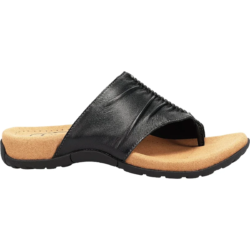 sandals for walking around the city in the sunWomen's Taos Gift 2 Black Leather