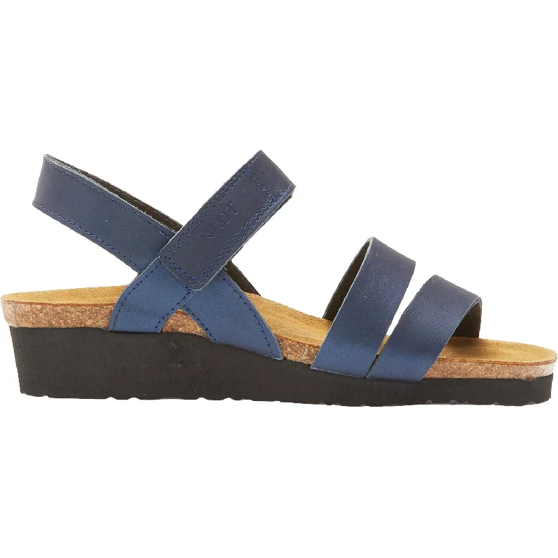 walking sandals for men -Women's Naot Kayla Polar Sea Leather