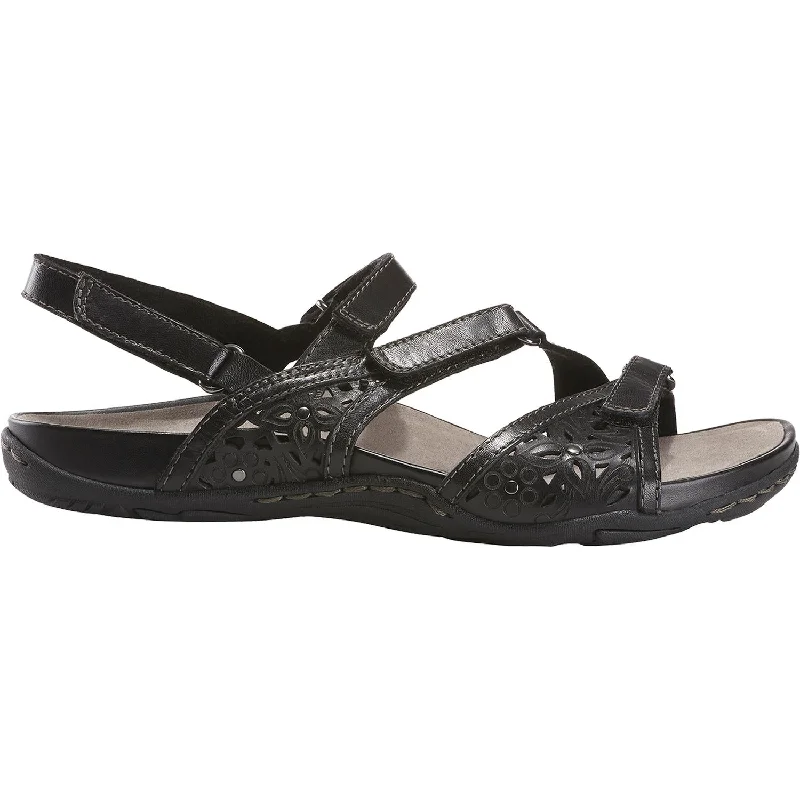 sandals with arch support for daily wearWomen's Earth Maui Black Leather