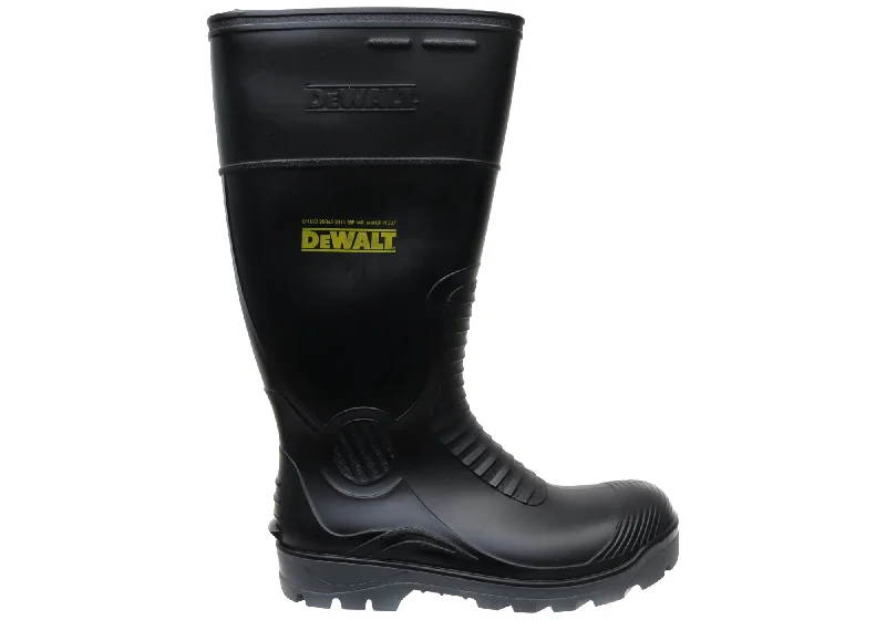 Stylish boots for winter weather with faux shearling-DeWALT Mens Workwear PROComfort Dexter Safety Gumboots