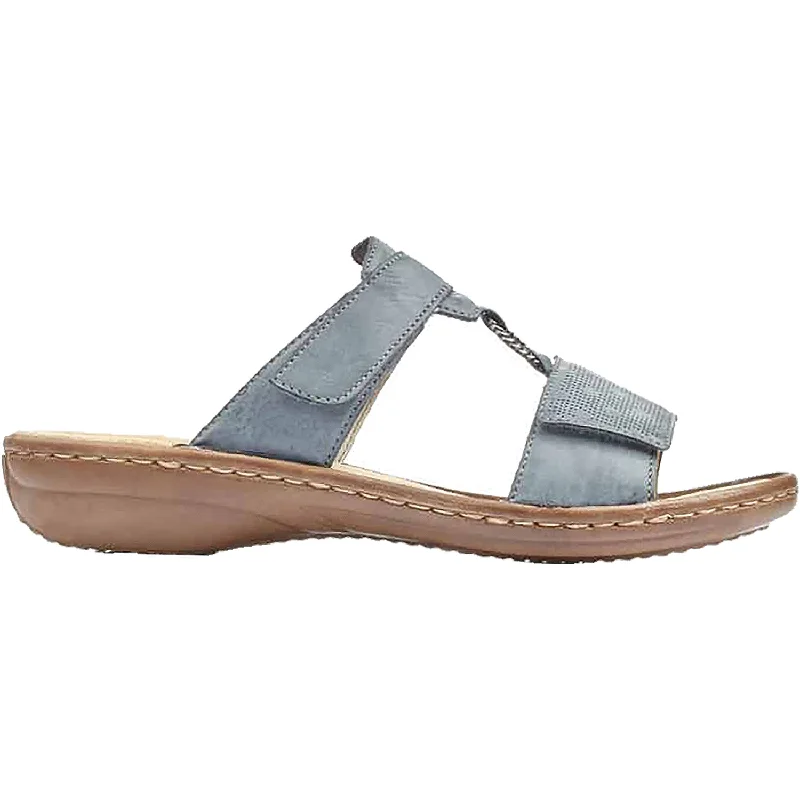 sandals with extra support for beach walksWomen's Rieker 60844-14 Pazifik/Navy Leather