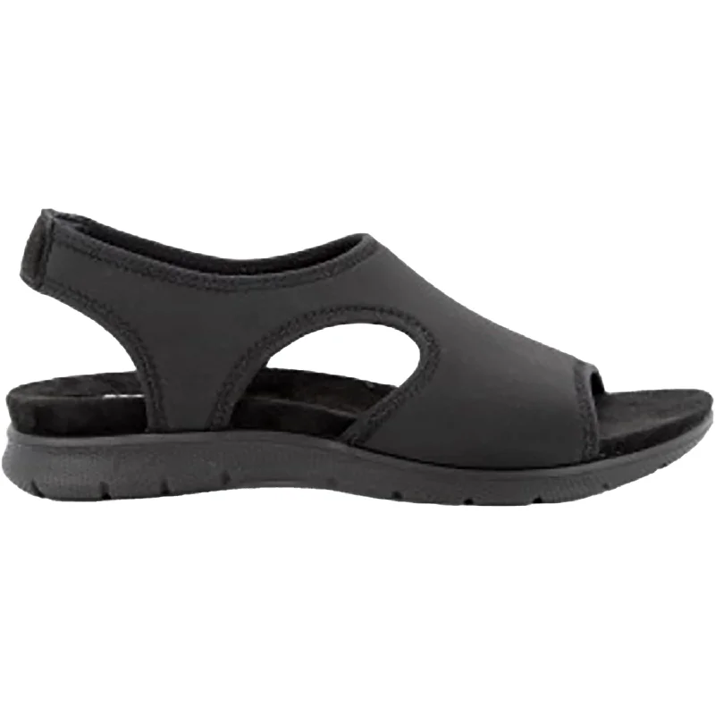 sandals for versatile beach wearWomen's IMAC Elma Black Fabric