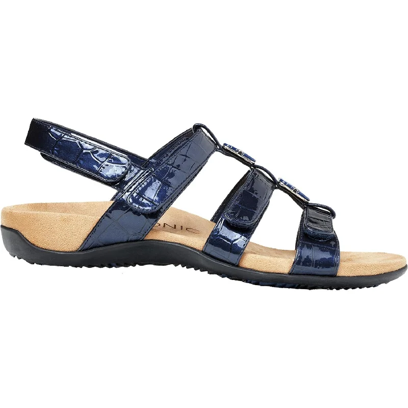 sandals for beach and city trips in the sunWomen's Vionic Amber Navy Synthetic