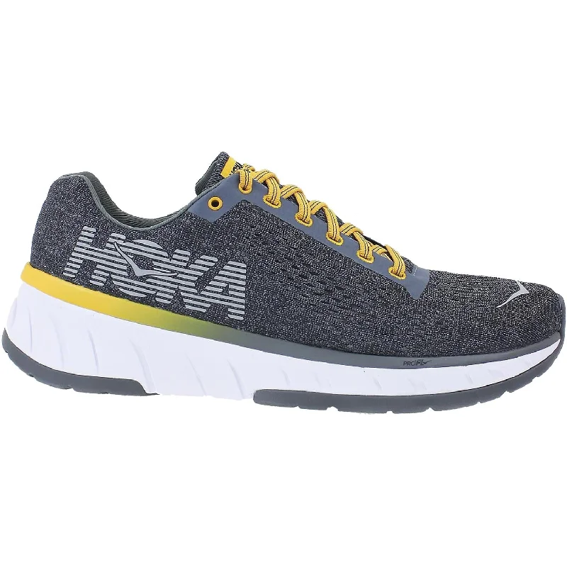 Men's Hoka One One Cavu Alloy/Nine Iron Mesh