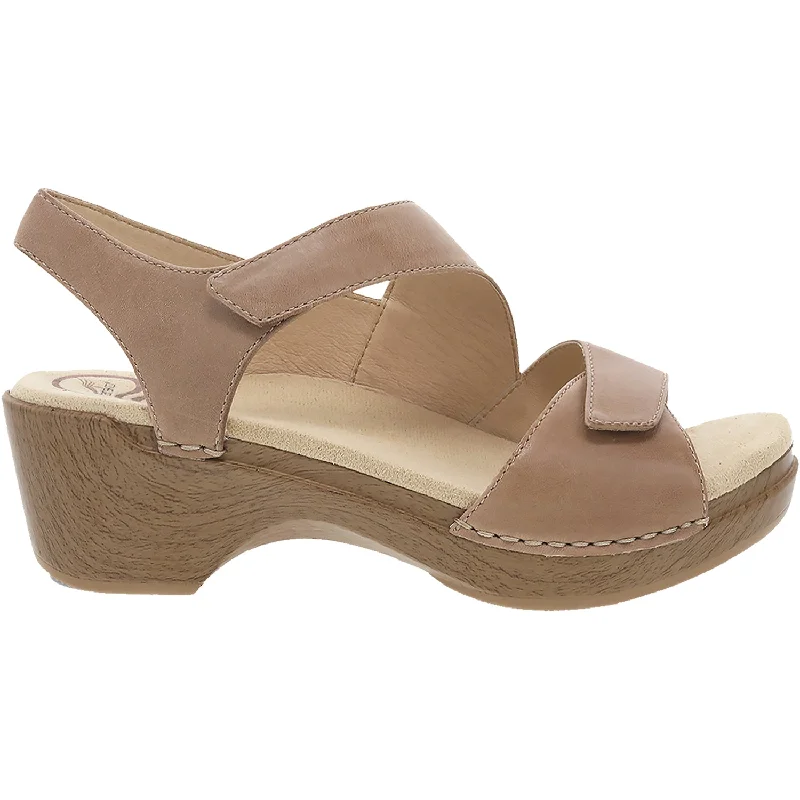 sandals for easy slip-on summer wearWomen's Dansko Sharla Tan Burnished Leather