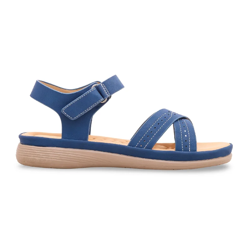 sandals for lounging at the pool in styleBlue Formal Sandal PU0108