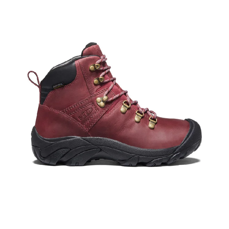 Comfortable boots with memory foam-Women's Pyrenees Waterproof Hiking Boot  |  Tibetan Red/Black