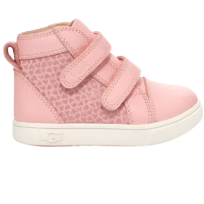 Comfortable boots for fall-Ugg Little Girls Rennon II Gel Boot Sneaker Pink Hearts