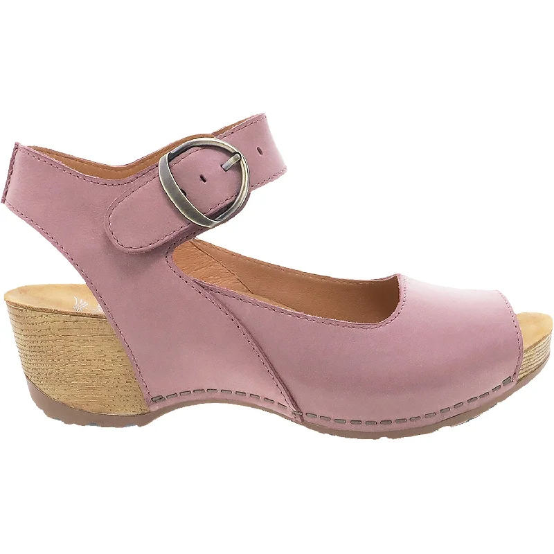 sandals for exploring tropical destinationsWomen's Dansko Tiana Blush Burnished Nubuck