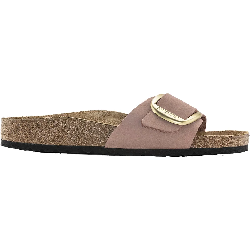 sandals for beach adventures and city strollsWomen's Birkenstock Madrid Big Buckle Old Rose Nubuck