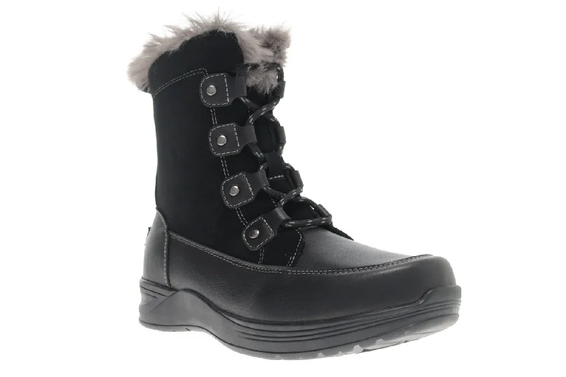 Cozy ankle boots for snow with fur lining-Dulcie