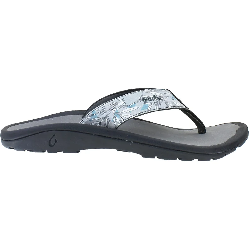 sandals for summer vacations in the cityMen's OluKai Ohana Pa'i Sharkskin/Ohe Kapala Synthetic