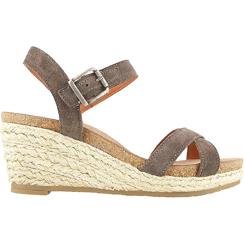 sandals for long walks by the beachWomen's Taos Hey Jute Grey Suede