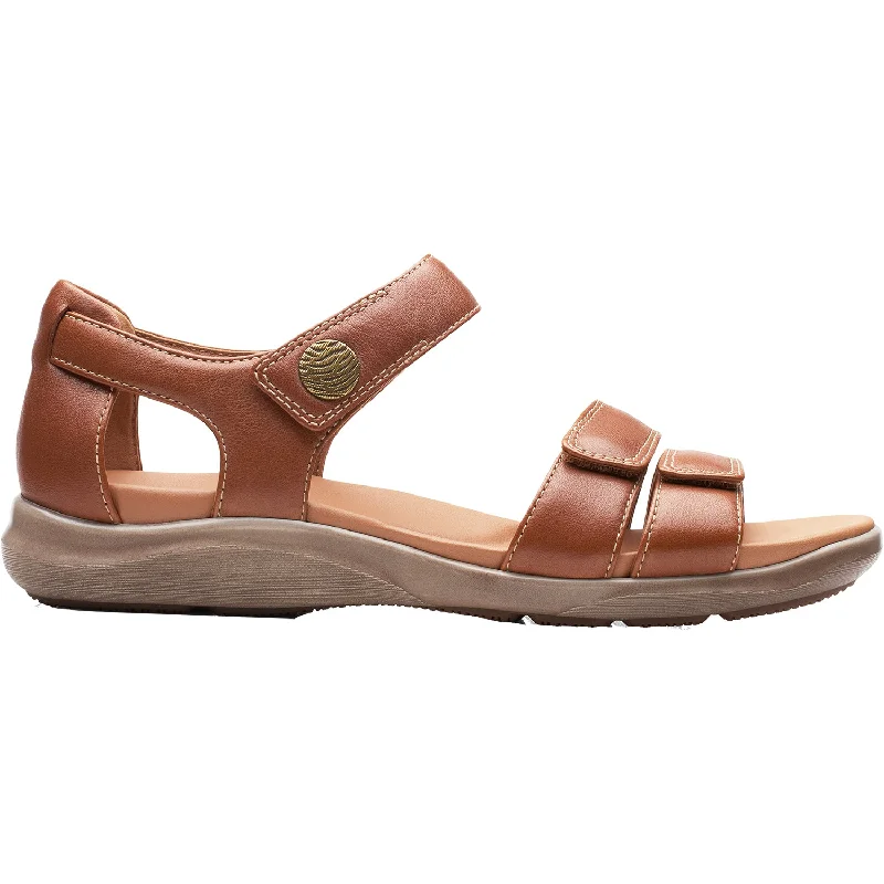 sandals for daily walks in warm climatesWomen's Clarks Kylyn Strap Tan Leather