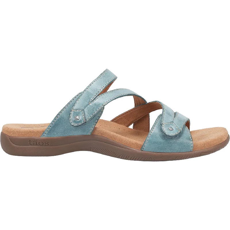 sandals for exploring the coastline in styleWomen's Taos Double U Teal Leather