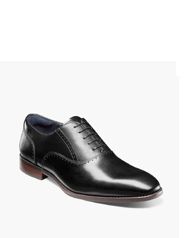 Kalvin Plain Toe Oxford Shoe In Black