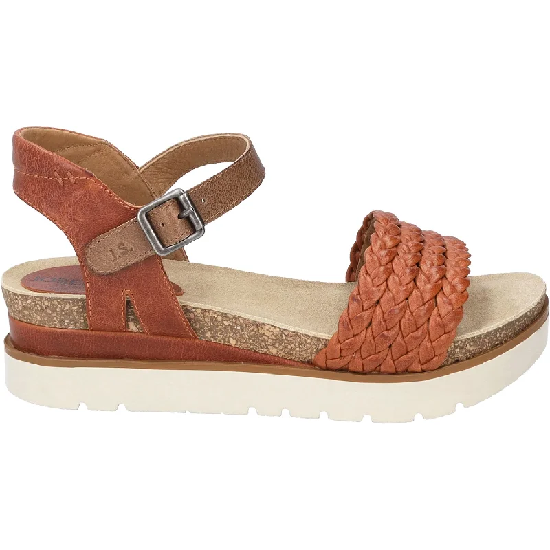 sandals for summer strolls in the sunWomen's Josef Seibel Clea 16 Orange Kombi Leather