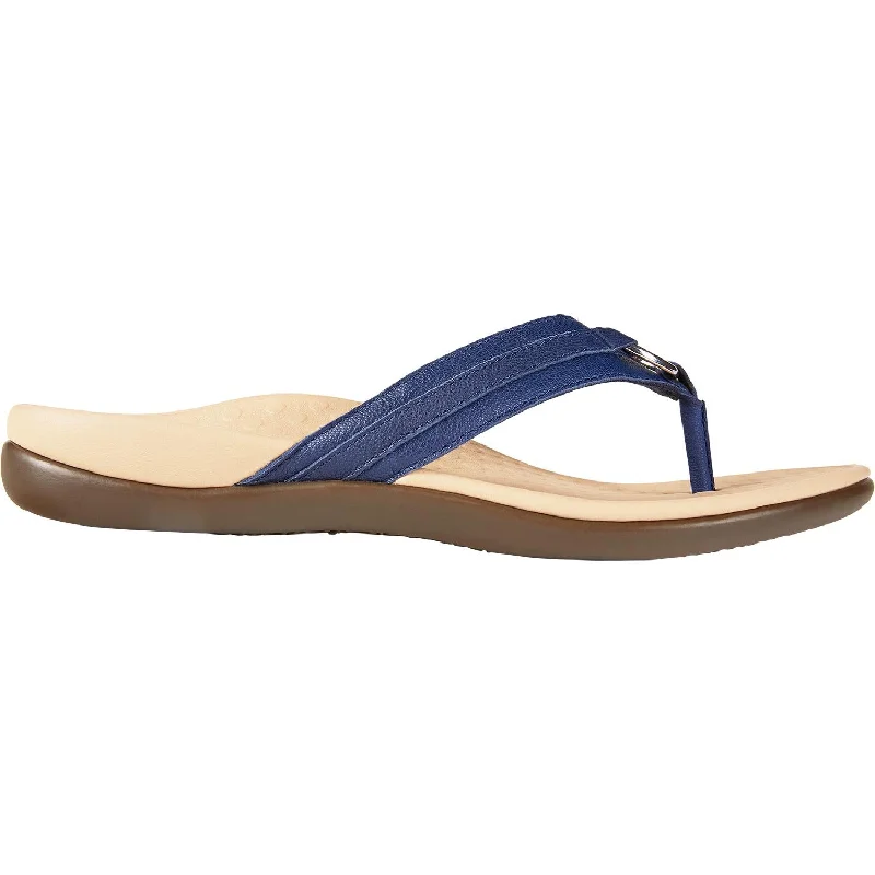 sandals for casual adventures -Women's Vionic Tide Aloe Navy Leather