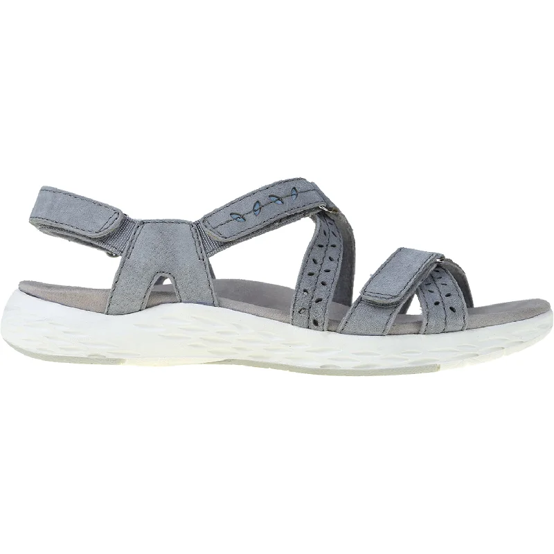 slip-on sandals for casual outings -Women's Earth Winona Frost Grey Suede