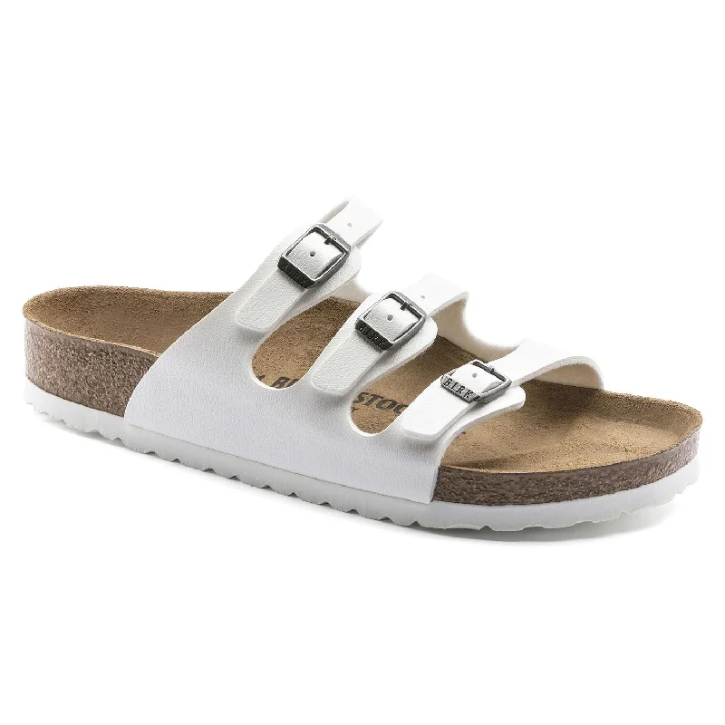 sandals for outdoor trips in hot climatesBirkenstock Florida BS White