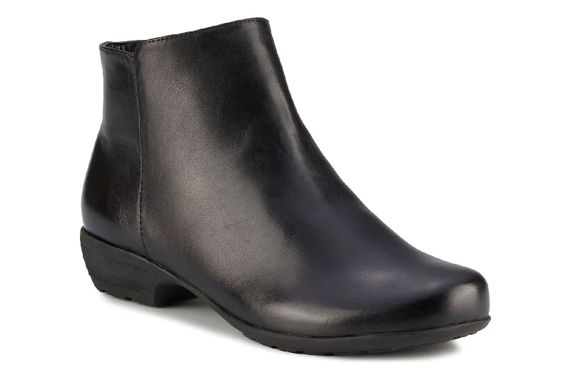 Brown ankle boots for women-Ezra