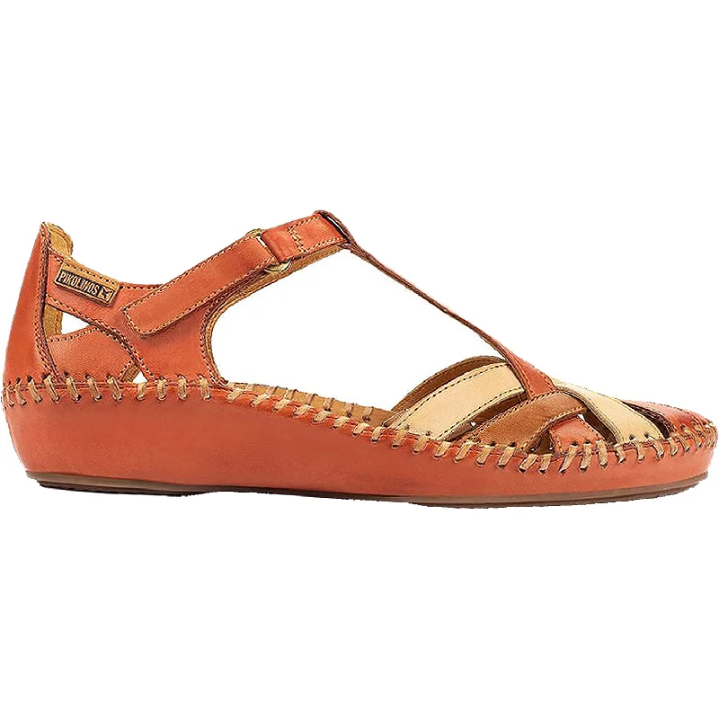 sandals with comfortable straps for long wearWomen's Pikolinos P. Vallarta 655-0732C5 Scarlet Leather