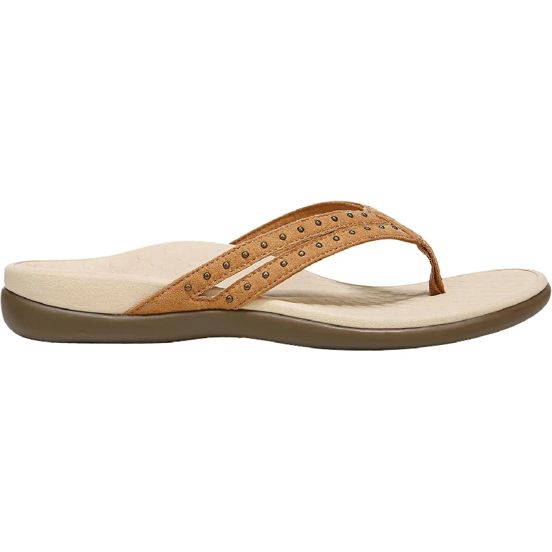 sandals for beach relaxation and sightseeingWomen's Vionic Tasha Toffee Microfiber