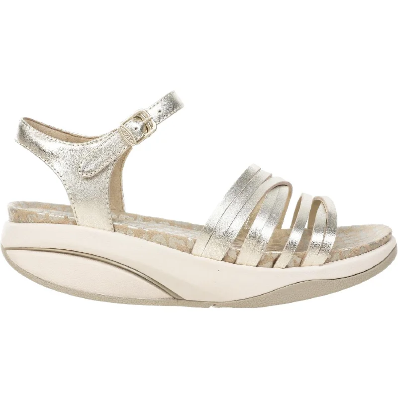 sandals with extra support for outdoor walksWomen's MBT Kaweria 6 Champagne Leather