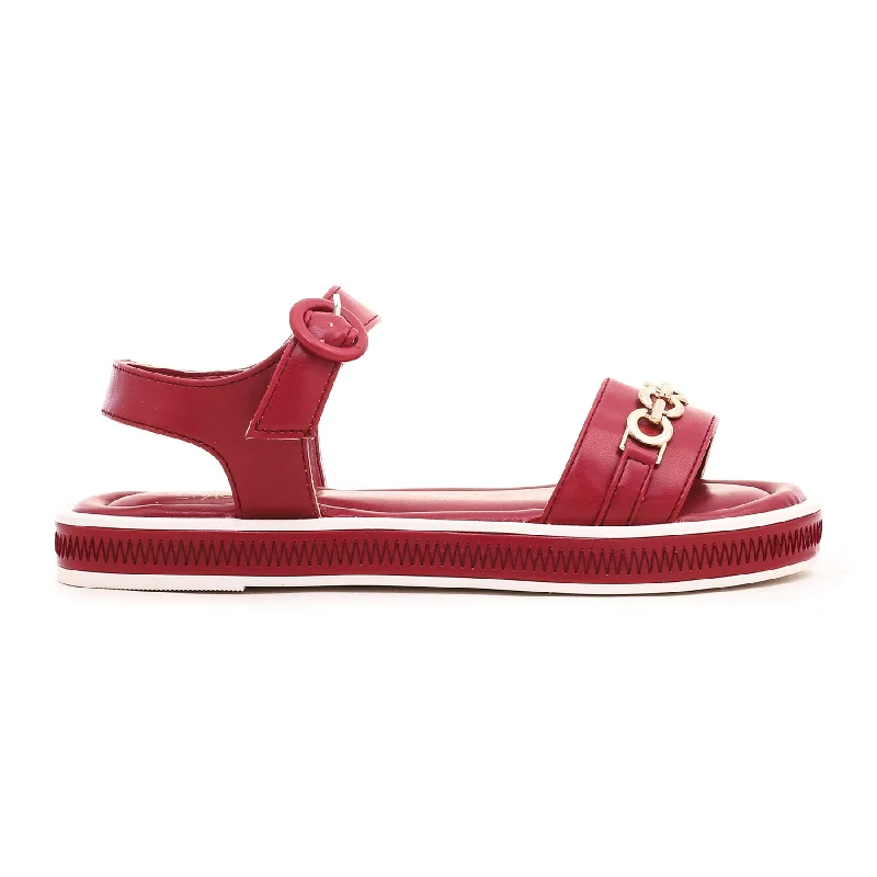 trendy sandals for everyday use -Maroon Formal Sandal FR5155