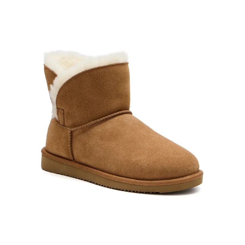 Stylish winter boots with faux fur lining for snow-Mosey Short Boot