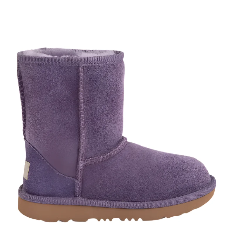 Winter boots with faux fur-Ugg Toddler Girls Classic II Suede Boot Lilac Mauve