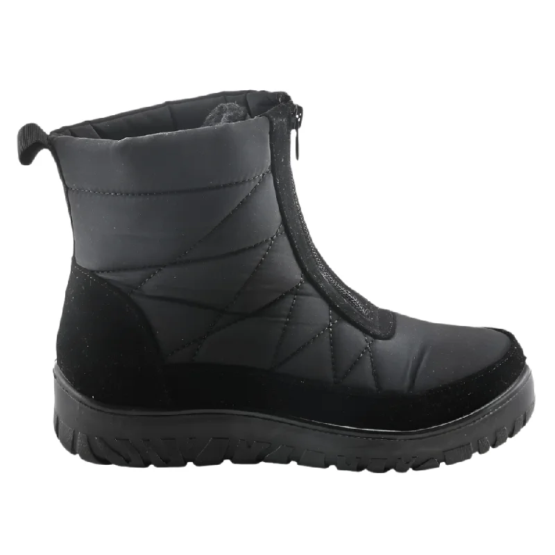 Fashionable leather boots for winter-Spring Step Women's Lakeeffect Mid Calf Waterproof Boot Black