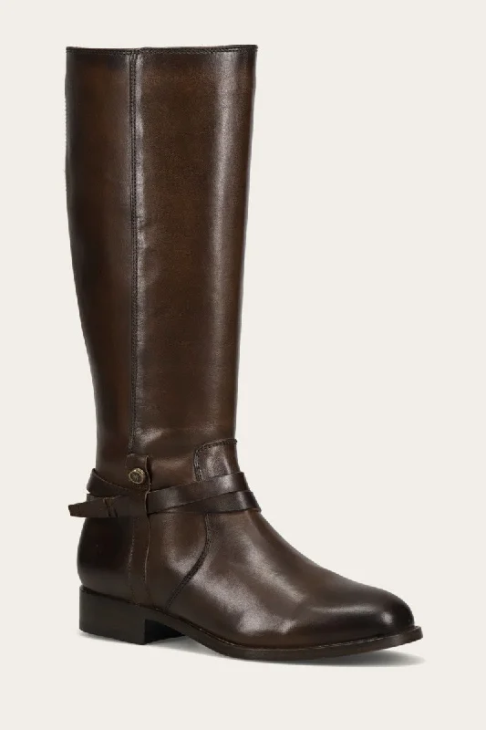 Warm boots for the outdoors-Melissa Belted Tall Wide Calf