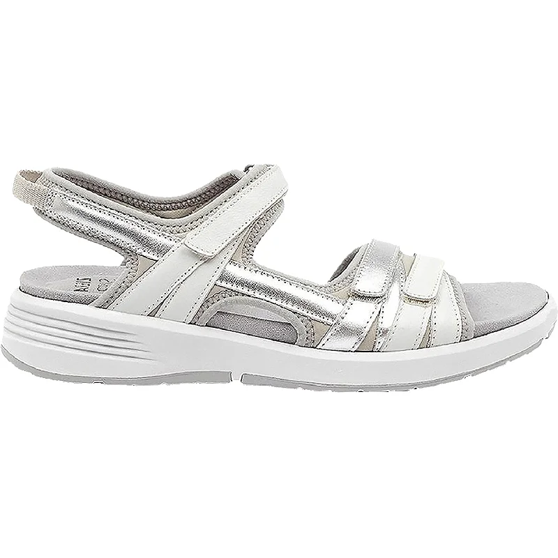 sandals for summer city adventuresWomen's Ziera Unveil White Multi Leather