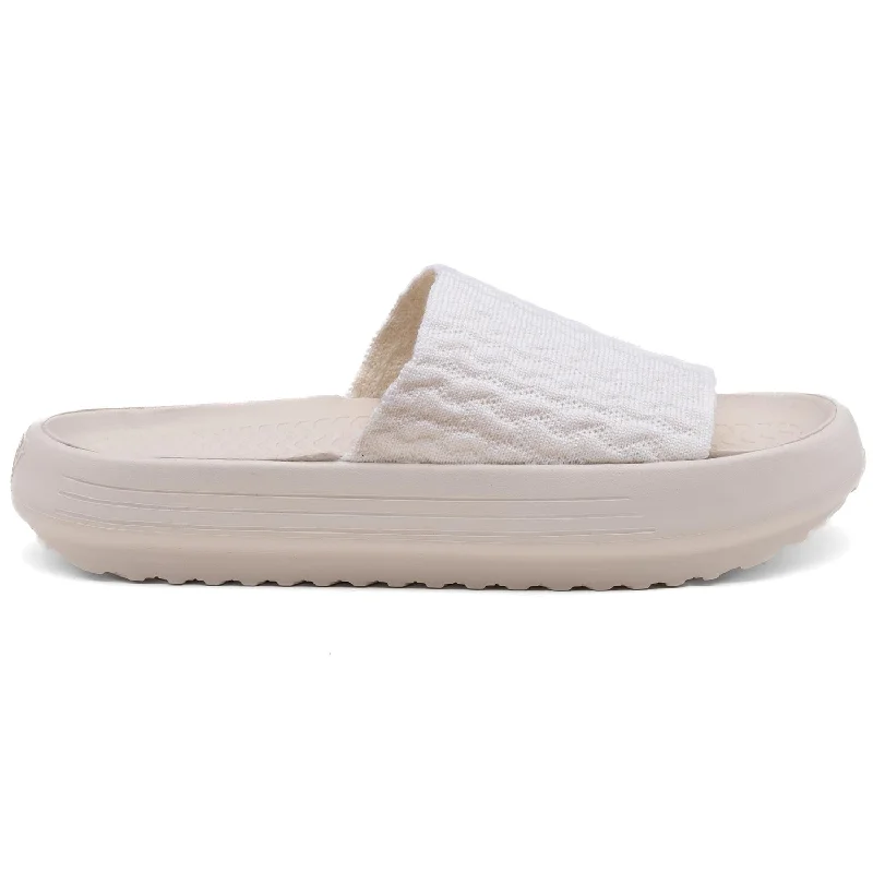 sandals for sightseeing and beach walksWomen's Woolloomooloo Camden Slide Ice White Wool