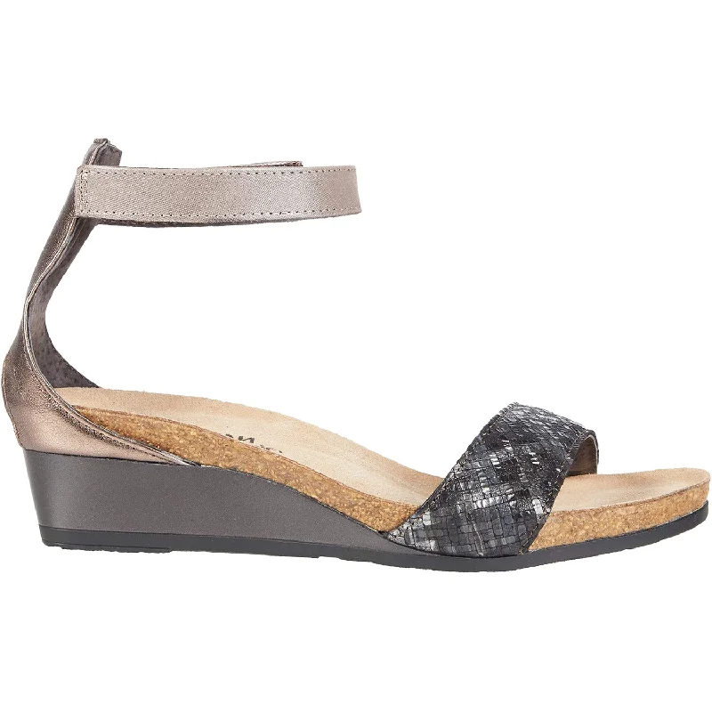 stylish sandals with buckle accents -Women's Naot Pixie Mixed Metallic/Radiant Copper Leather