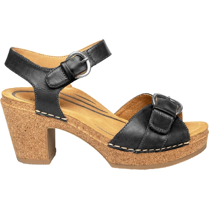 sandals for everyday beach and city wearWomen's Aetrex Tory Black Leather