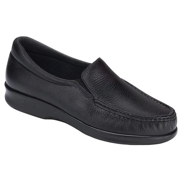 SAS Twin Loafer Black Leather (Women's)