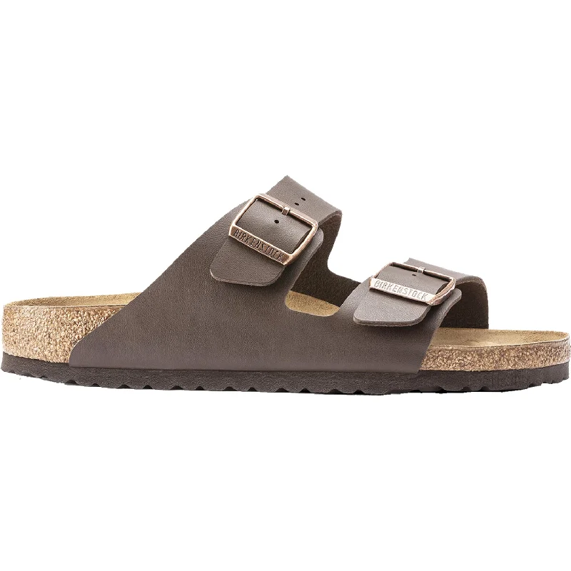 sandals for city exploration with easeUnisex Birkenstock Arizona Dark Brown Birko-Flor