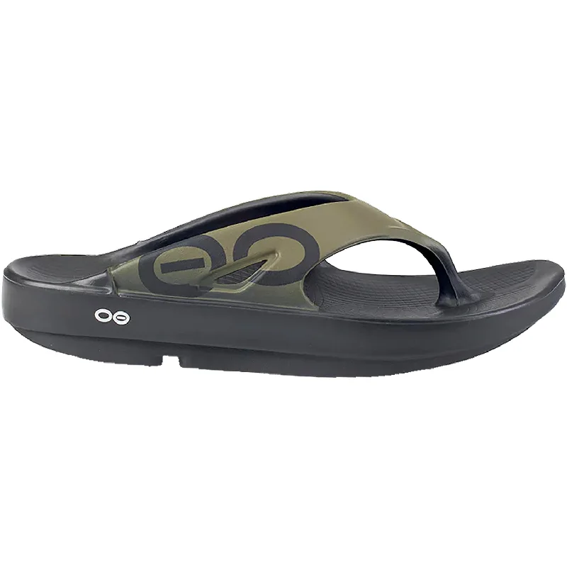 sandals for traveling in comfort and styleUnisex OOFOS OOriginal Sport Tactical Green Synthetic