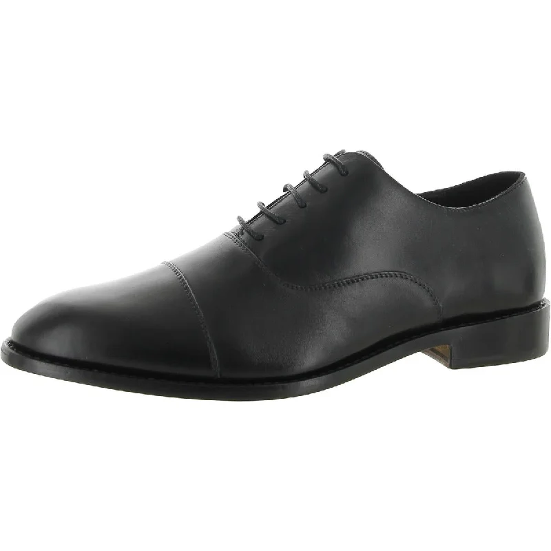 Anthony Veer Mens Clinton Leather Formal Oxfords