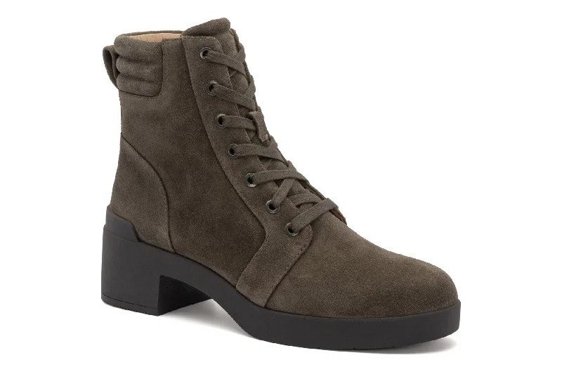 Combat ankle boots for women-Capital Lace