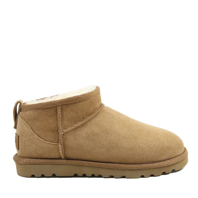 Trendy ankle boots for snow with rubber sole-UGG Premium Mini Trish Boots